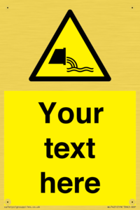 Custom Warning sewage effluent outfall